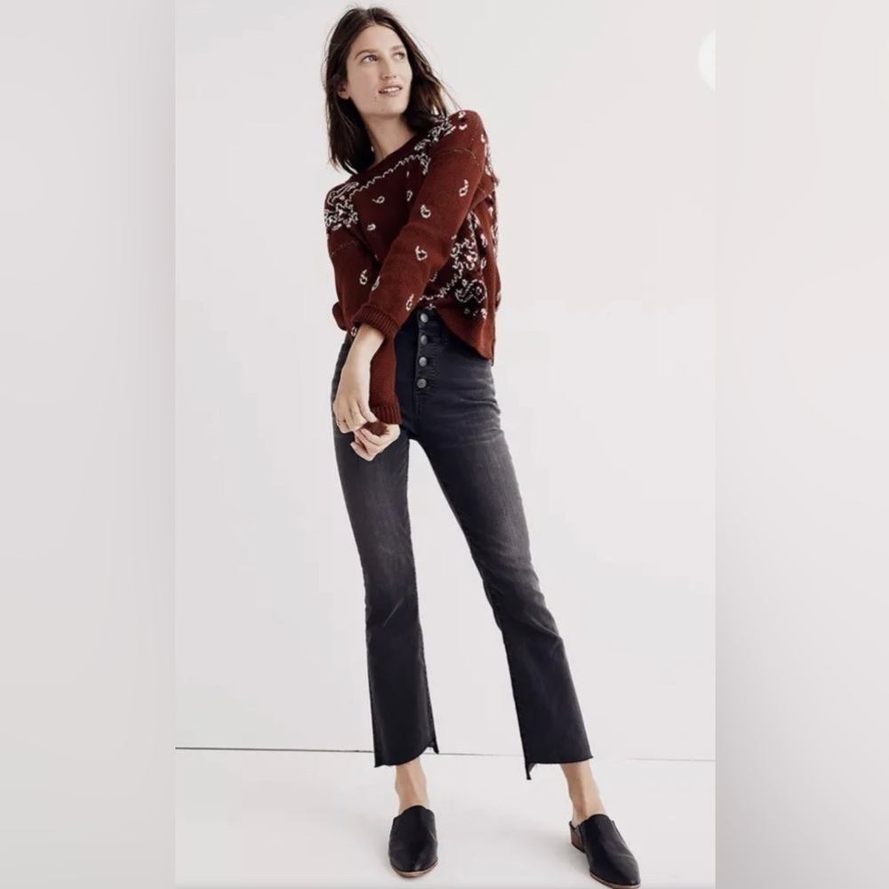 Madewell - Cali Demi-Boot Jeans Asymmetrical Raw Hem Edition